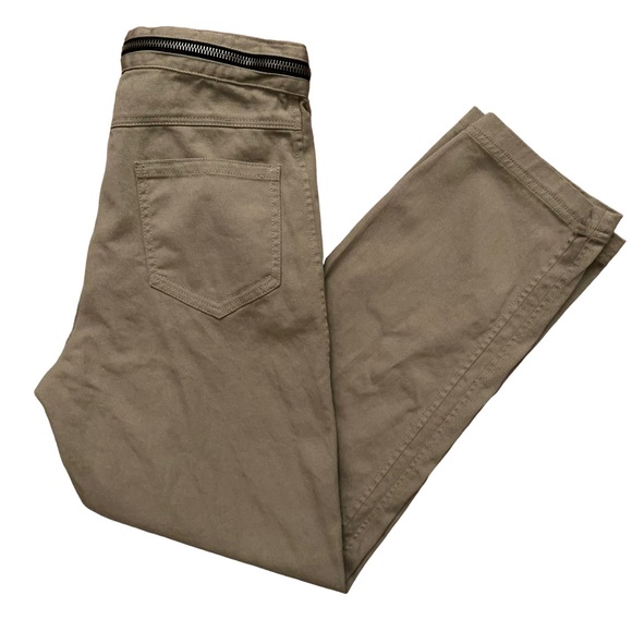 Zara SRPLS Pants Mens Size 32 Limited Edition Wide Leg Stretch Beige - Picture 3 of 7